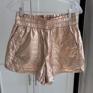 a new day Metallic Rose Gold High Waist Shorts